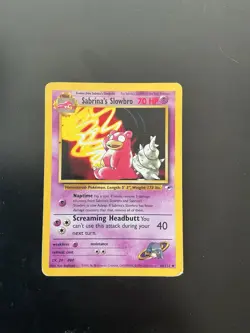 Pokemon Sabrina’s Slowbro Vintage Gym Heroes WotC 2000 - Image 1