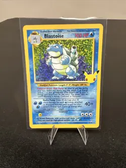 Pokemon TCG Blastoise Celebrations Card 2/102 25th Anniversary Edition - Image 1