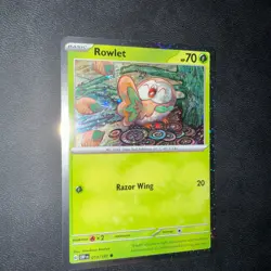 Pokemon TCG Rowlet 013/197 COSMOS HOLO Promo Obsidian Flames NM/M SWIRL🌀🌀 - Image 1