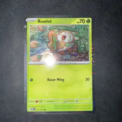 Pokemon TCG Rowlet 013/197 COSMOS HOLO Promo Obsidian Flames NM/M SWIRL🌀🌀 - Image 2
