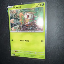 Pokemon TCG Rowlet 013/197 COSMOS HOLO Promo Obsidian Flames NM/M SWIRL🌀🌀 - Image 3