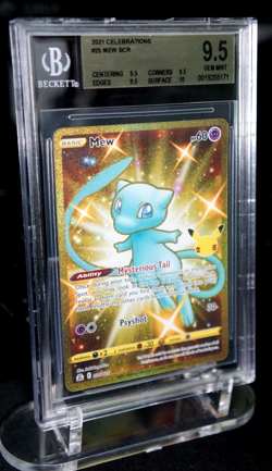 2021 POKEMON CELEBRATIONS #025/025 FULL ART/MEW Beckett (BGS) 9.5 - Image 3