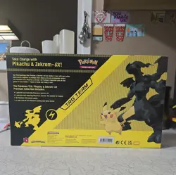 2021 Pokemon TCG Pikachu and Zekrom GX Tag Team Premium Collection Box SEALED - Image 5