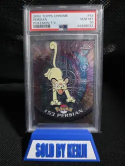 2000 TOPPS CHROME POKEMON T.V. #53 PERSIAN PSA 10 - Image 1