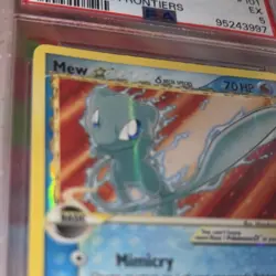 Pokemon Gold Star Mew Star Holo Ultra Rare EX Dragon Frontiers #101 PSA 5 - Image 3