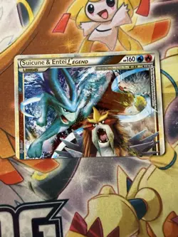 Suicune & Entei Legend (Top) 94/95 Unleashed Holo Pokemon NM - Image 1