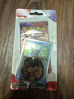 Pokemon Temporal Forces Blister Pack Promo With Coin Random Artwork - Image 1