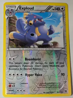 Exploud 85/119 XY Phantom Forces Pokemon Foil Holo Nice! - Image 1