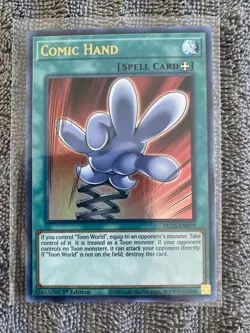 Yugioh Comic Hand DLCS-EN077 Ultra Rare 1st Ed GOLD NM - Image 1