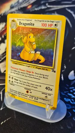 Dragonite 4/62 Fossil Unlimited Rare Holo Pokemon Card WOTC Pokemon TCG - Image 4
