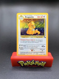Dragonite 4/62 Fossil Unlimited 1999 Pokemon Card Holo Rare NM - Image 1