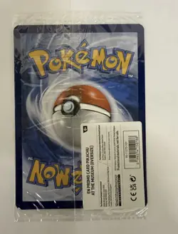 Pikachu At The Museum Pokemon Card Oversized SEALED in hand promo - Image 2