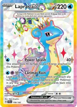 Lapras ex - 158/142 - Pokemon Stellar Crown Full Art Ultra Rare NM - Image 1