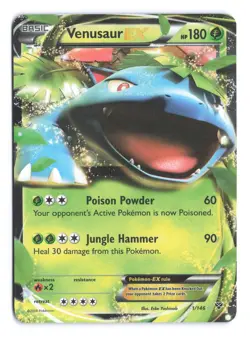 Venusaur EX 1/146 XY Base Set Ultra Rare Holo Pokemon Card - Image 1