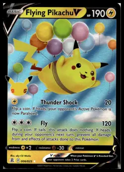 Flying Pikachu V 006/025 Celebrations Pokemon Card | NM - Image 1