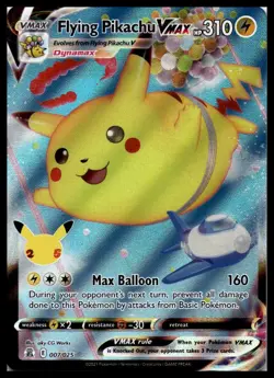 Flying Pikachu VMAX 007/025 Celebrations Pokemon Card | NM - Image 1