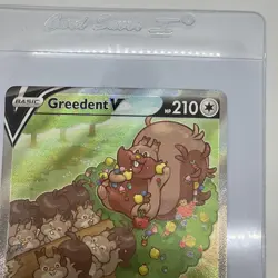 Pokemon Card Greedent V 257/264 Rare Fusion Strike Alternate Art 25 - Image 4