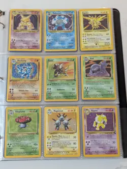 WOTC Pokemon Binder (9 Holos, 33 1st Eds, 158 Cards) Legendary + Team Rocket - Image 1