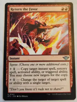 Return the Favor Outlaws of Thunder Junction Regular NM+ - Image 1