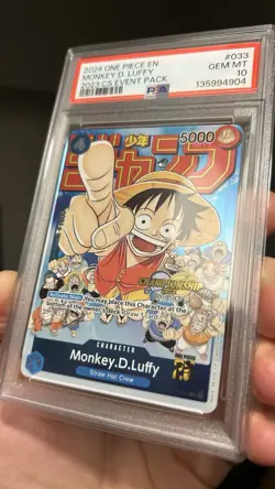 One Piece TCG - Luffy 2023 CS Event Pack Stamped - PSA 10 #033 UK - Ultra Rare - Image 5