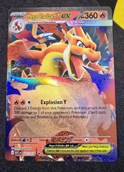 Pokemon Mega Charizard Y Ex Mega Evolutions- Ascended Heros 022/217 NM - Image 1