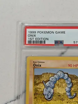1999 Pokemon Game ONIX 1st Edition 56/102 PSA 9 MINT - Image 2