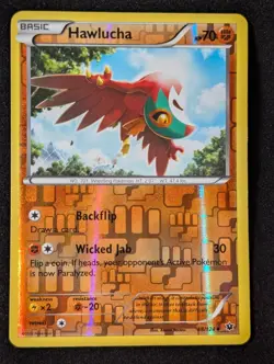 Hawlucha 48/124 - Fates Collide Reverse Holo LP Pokemon TCG - Image 1