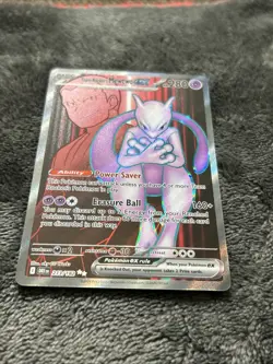 Pokemon TCG Team Rockets Mewtwo EX 213/182 Full Art Destined Rivals Ultra Rare - Image 2