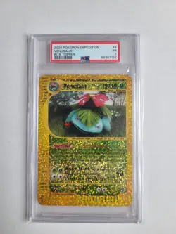 2002 Pokemon Venusaur Oversized Box Topper PSA 1 PR Reverse Holo Expedition #4 - Image 2