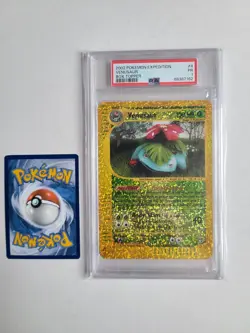 2002 Pokemon Venusaur Oversized Box Topper PSA 1 PR Reverse Holo Expedition #4 - Image 4