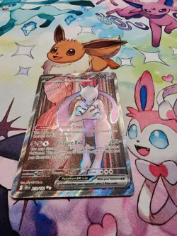 Pokemon TCG Team Rockets Mewtwo EX 213/182 Full Art Destined Rivals Super Minty - Image 4