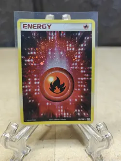 Pokemon TCG Fire Energy 2005 EX Holo Rare Emerald Expansion Set 102/106 - Image 1