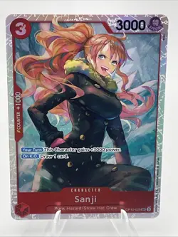 Sanji OP10-005 Royal Blood One Piece English TCG Super Rare SR - Image 1