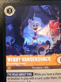 Webby Vanderquack - Knowledge Seeker 9/204 Uncommon Whispers In The Well Lorcana - Image 2