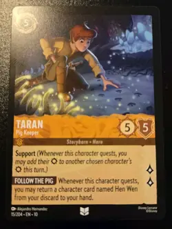 Taran - Pig Keeper 15/204 Uncommon Whispers In The Well Disney Lorcana TCG - Image 1
