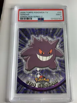 2000 Topps Pokemon #94 Gengar Series 2 PSA 9 MINT - Image 1