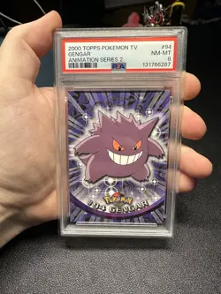 2000 Topps Pokemon #94 Gengar Series 2 PSA 8 MINT - Image 1