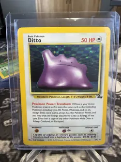 Pokemon English Fossil Ditto Holo #3/62 1999 WOTC Wizards of the Coast LP - Image 4