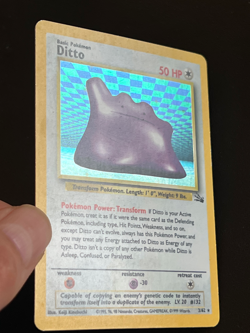 Ditto 3/62 - Fossil Pokemon Card - Holo LP - Image 4