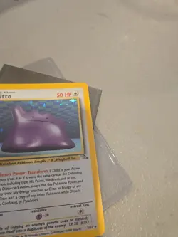 1999 Pokemon TCG Fossil Ditto 1st Edition Holo Rare 3/62 LP - Image 4