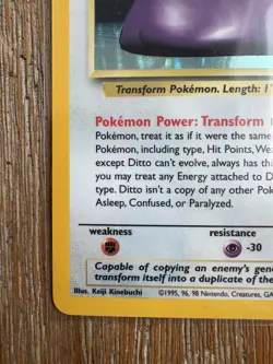 Pokemon DITTO Fossil Set Holo Rare 3/62 1999 LP - Image 5