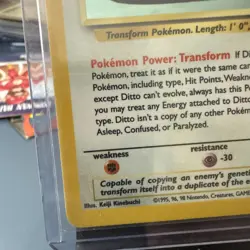 Pokemon TCG Ditto 3/62 Fossil Holo Rare Unlimited Vintage WOTC LP - Image 5