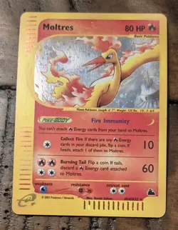 Pokemon Moltres Holo Skyridge H20/H32 LP 2003 WOTC Rare - Image 2