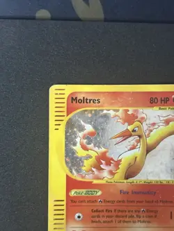 Moltres H20/H32 Skyridge Holo Damaged Pokemon Card E Series - Image 5