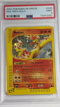 Pokemon 2003 Skyridge Moltres Holo Card #H20/H32 - Image 1