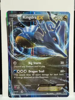 Kingdra EX 73/124 JUMBO Ultra Rare XY Fates Collide Pokemon Card - Image 1