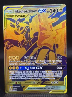 Pokemon Pikachu & Zekrom GX TCG Sun & Moon SM248 Holo Promo Card - Image 1