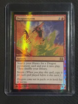 Dragonstorm -Foil Medium Play MTG From the Vault: Dragons *NEAR MINT* 🔥 - Image 1