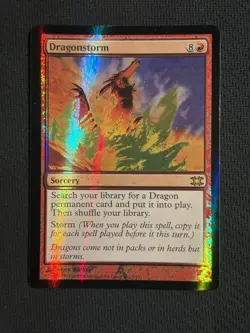Dragonstorm -Foil Medium Play MTG From the Vault: Dragons *NEAR MINT* 🔥 - Image 2