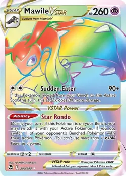 Mawile VSTAR - 200/195 - Pokemon Silver Tempest Secret Rare Card NM - Image 1